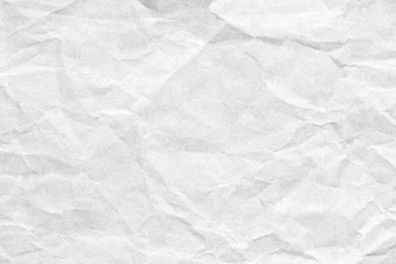 Crumpled white paper texture