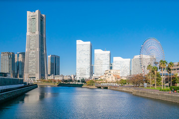 Naklejka premium 神奈川県 横浜市 みなとみらい