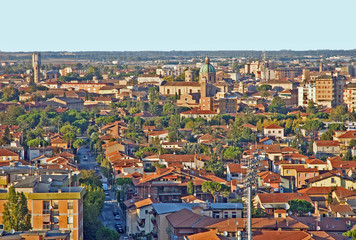 Fototapeta premium Italy Ravenna city aerial view.