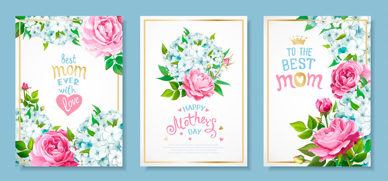 Set cards Mothers Day