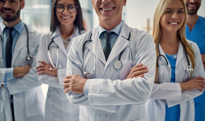 Group of doctors in clinic