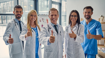 Group of doctors in clinic