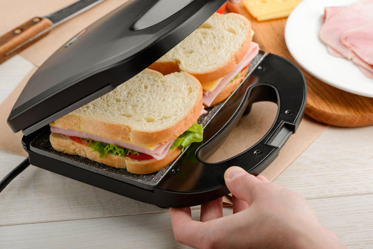 Making Sandwiches Using Panini Press