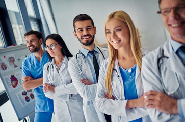 Group of doctors in clinic