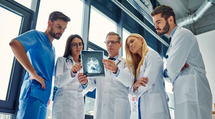 Group of doctors in clinic