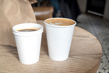 Takeaway Coffee with Blank Cups