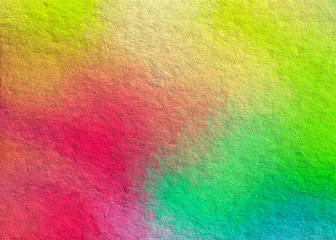paint-like style digital paint colorful gradient color abstract background with rough paper texture