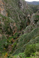 Fototapeta na wymiar Topolia gorge in Crete Greece