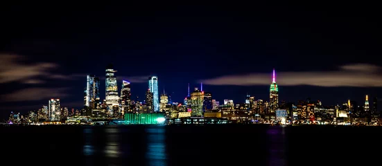 Photo sur Plexiglas Chambre à coucher Horizon de nuit de New York