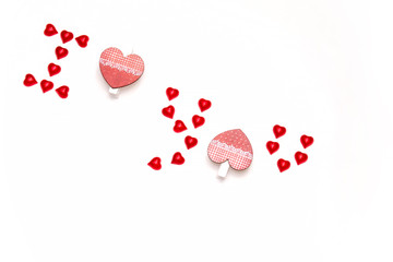 I love you - inscription of hearts for Valentines day