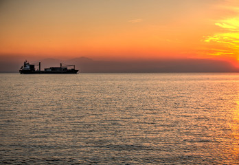 Fototapeta na wymiar Thessaloniki twilight, Greece