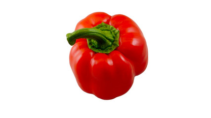 red peppers isolated on white background