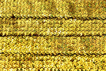 Gold colored tinsel background