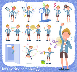 flat type Jacket Short pants men_complex