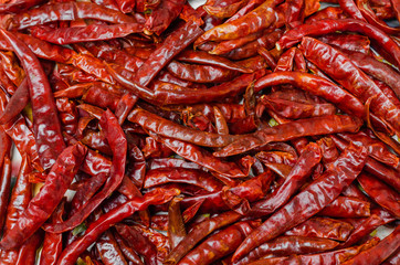 Dried Chili Is Ingredient for Asian Cooking.