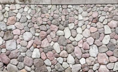 stone fence wall of japanese style