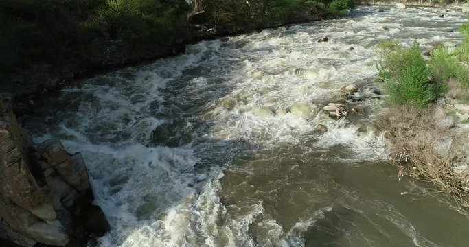 A flooded river