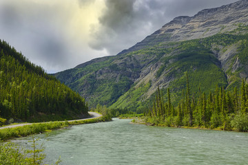 Toad River Valley, Northern Rockies, Alaska Highway, British Columbia, Canada