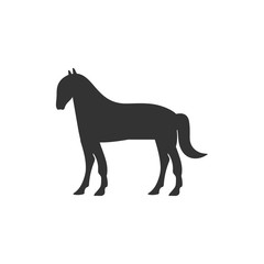 Horse icon flat