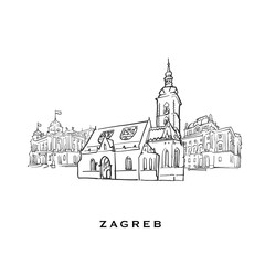 Zagreb Croatia famous architecture