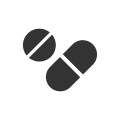 Pills icon flat
