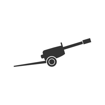 recommend clip art: Howitzer icon flat