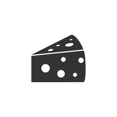 Cheese icon flat