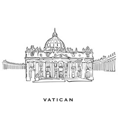 Obraz premium Vatican famous architecture