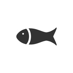 Fish icon flat
