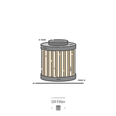 Oil filter - Line color icon