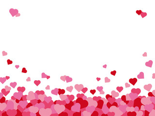 Valentines Day hearts background with copy space
