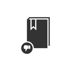 Dont read book icon flat