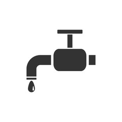 Faucet icon flat