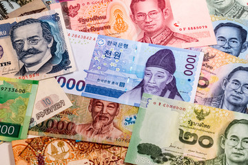 banknotes of different countries