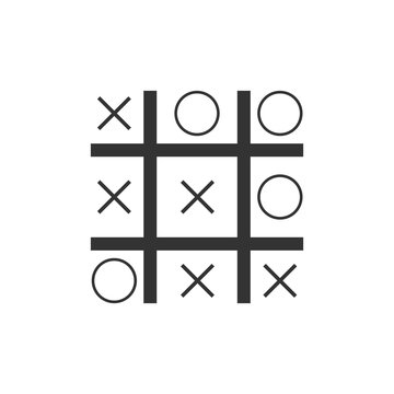 recommend clip art: Tic tac toe game icon flat
