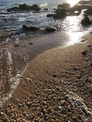 waves on the beach
