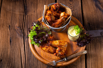 savory spiced chicken wings from the oven