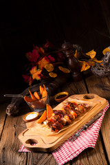 sweet potato fries with spicy paprika shashlik