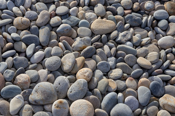 Pebbles at Paleochora beach in Crete Greece