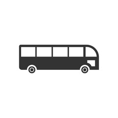 Bus icon flat