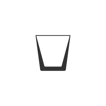 recommend clip art: Whiskey glass icon flat