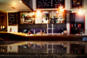 Table background and bar interior 