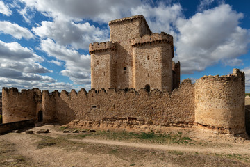 Fototapeta na wymiar The Castle of Turegano is an ancient fortress located in the town of Turegano in the province of Segovia. Spain.