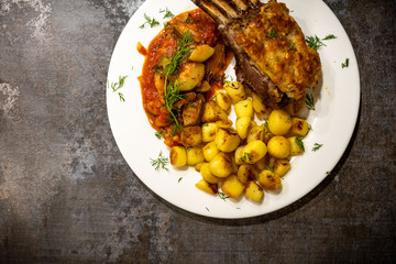 Lammkarree mit Kräuterkruste