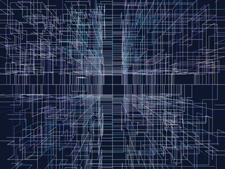 背景　パターン　ランダムウォーク　３次元　幾何学