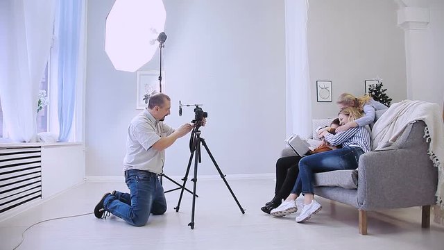 Filmmaker on the set