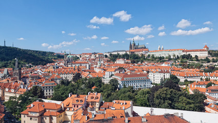 Fototapeta na wymiar Prague Hradcany from above