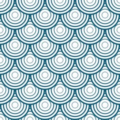 Seamless wave pattern in dark blue, white tone for various purposes such as textile for paper design business, modern beauty for trendy fashion design, energetic wallpaper or business usage