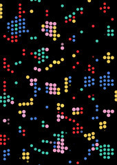 Dotted panel. Abstract technological background