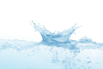 water,water splash isolated on white background,beautiful splashes a clean water 